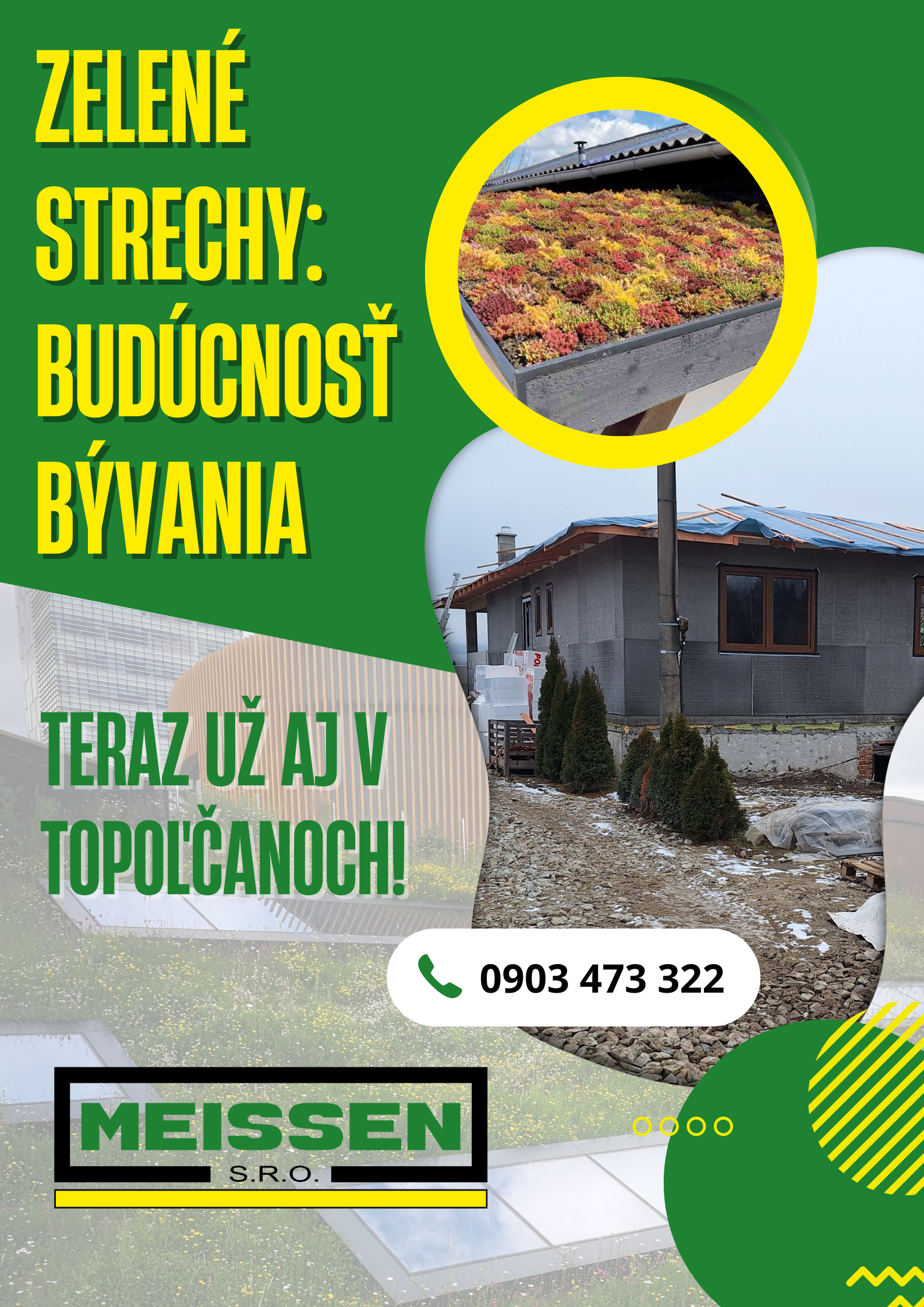 Zelené strechy: Budúcnosť bývania teraz aj v Topoľčanoch