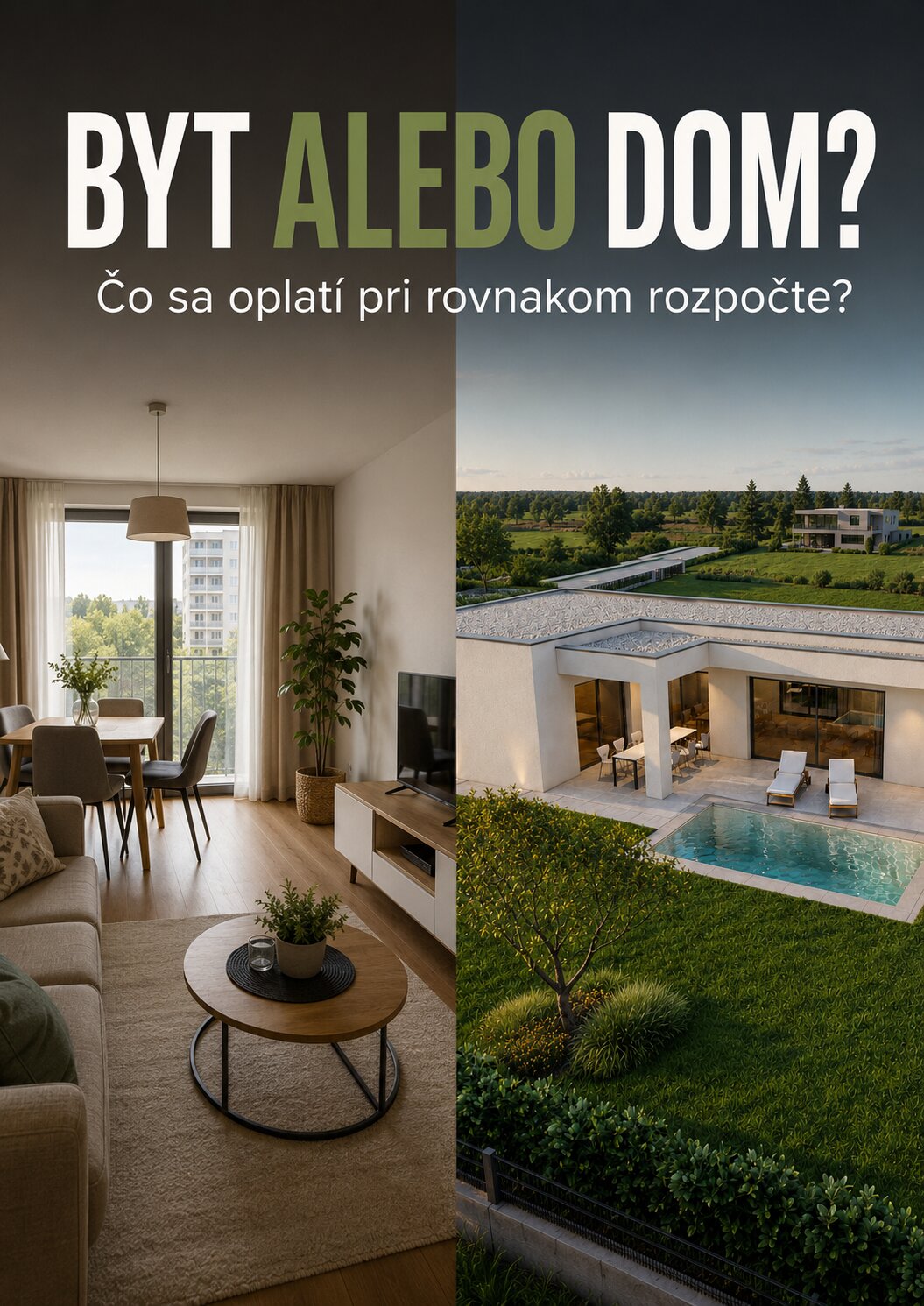 Byt alebo dom? Čo sa oplatí pri rovnakom rozpočte