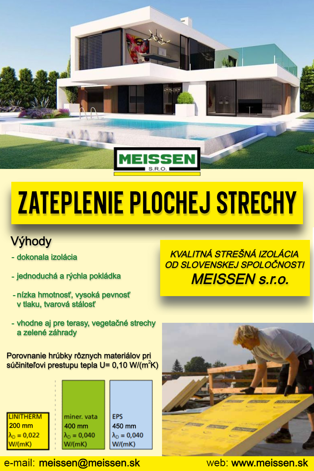 Zateplenie plochej strechy